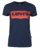 T-shirt damski koszulka Levi's Levis granatowa bawełniana małe logo